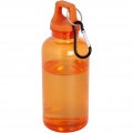 Oregon 400 ml RCS certified recycled plastic water bottle with carabiner, Orange