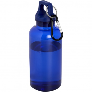 Logotrade business gift image of: Oregon 400 ml RCS certified recycled plastic water bottle with carabiner