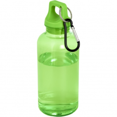 Logotrade promotional items photo of: Oregon 400 ml RCS certified recycled plastic water bottle with carabiner