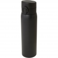 Sika 450 ml RCS certified recycled stainless steel insulated flask, Solid black