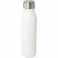 Harper 700 ml RCS certified stainless steel water bottle with metal loop, White