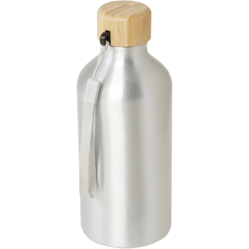 Logo trade promotional products picture of: Malpeza 500 ml RCS certified recycled aluminium water bottle