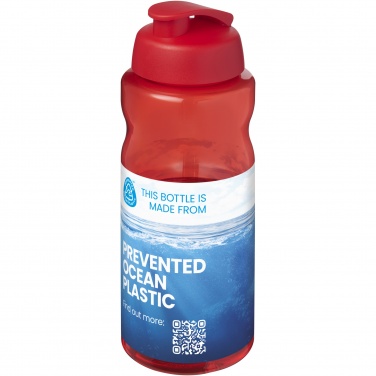 Logo trade promotional gifts image of: H2O Active® Eco Big Base 1 litre flip lid sport bottle