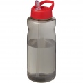 H2O Active® Eco Big Base 1 litre spout lid sport bottle, Charcoal / Red