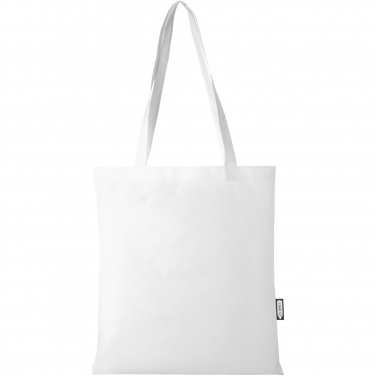 Logo trade promotional merchandise image of: Zeus GRS recycled non-woven convention tote bag 6L