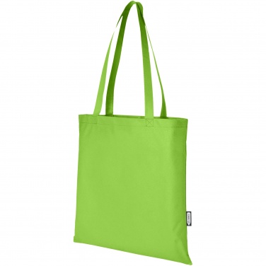 Logo trade corporate gift photo of: Zeus GRS recycled non-woven convention tote bag 6L