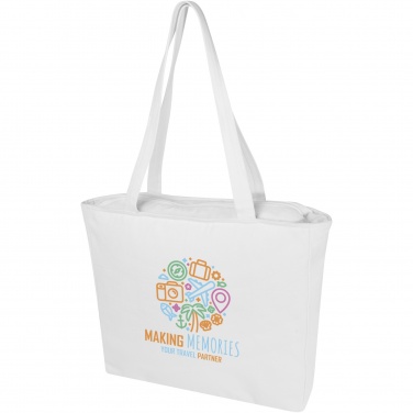 Logo trade promotional giveaways picture of: Weekender 500 g/m² Aware™ recycled tote bag