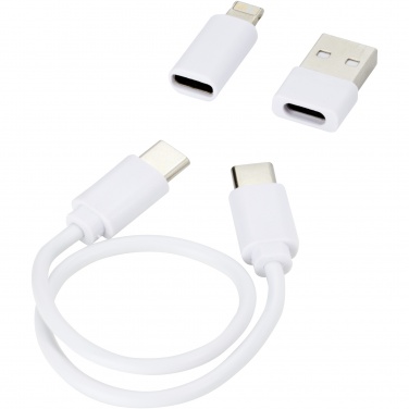 Logo trade promotional gifts picture of: Whiz recycled plastic modular charging cable 