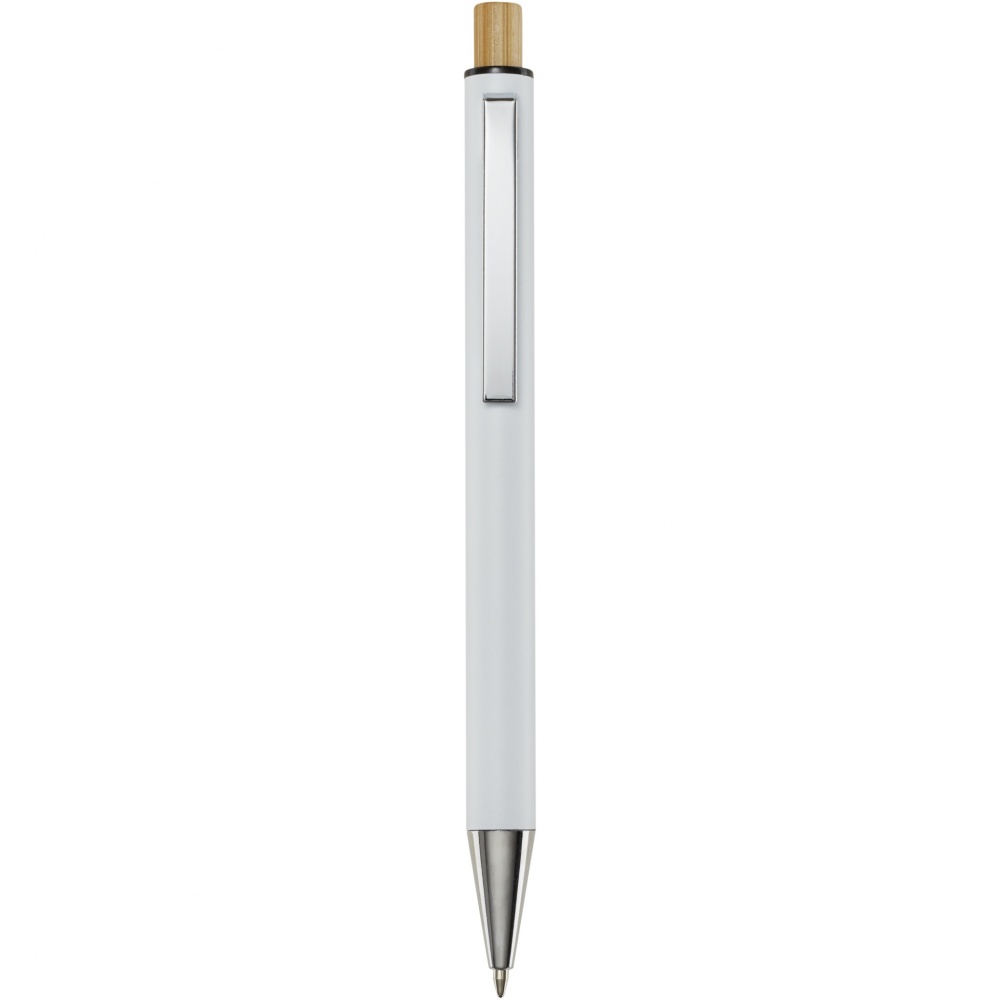 Logo trade promotional gifts picture of: Cyrus recycled aluminium ballpoint pen (blue ink)