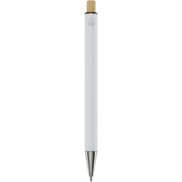 Logo trade advertising product photo of: Cyrus recycled aluminium ballpoint pen (black ink)