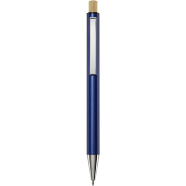 Logo trade promotional giveaways image of: Cyrus recycled aluminium ballpoint pen (black ink)