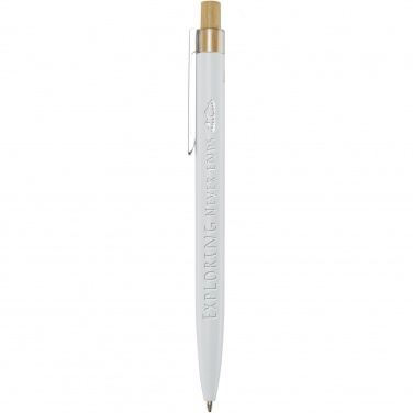 Logo trade business gift photo of: Nooshin recycled aluminium ballpoint pen