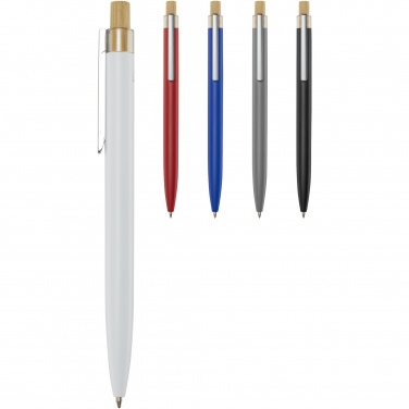 Logo trade promotional product photo of: Nooshin recycled aluminium ballpoint pen  (blue ink)