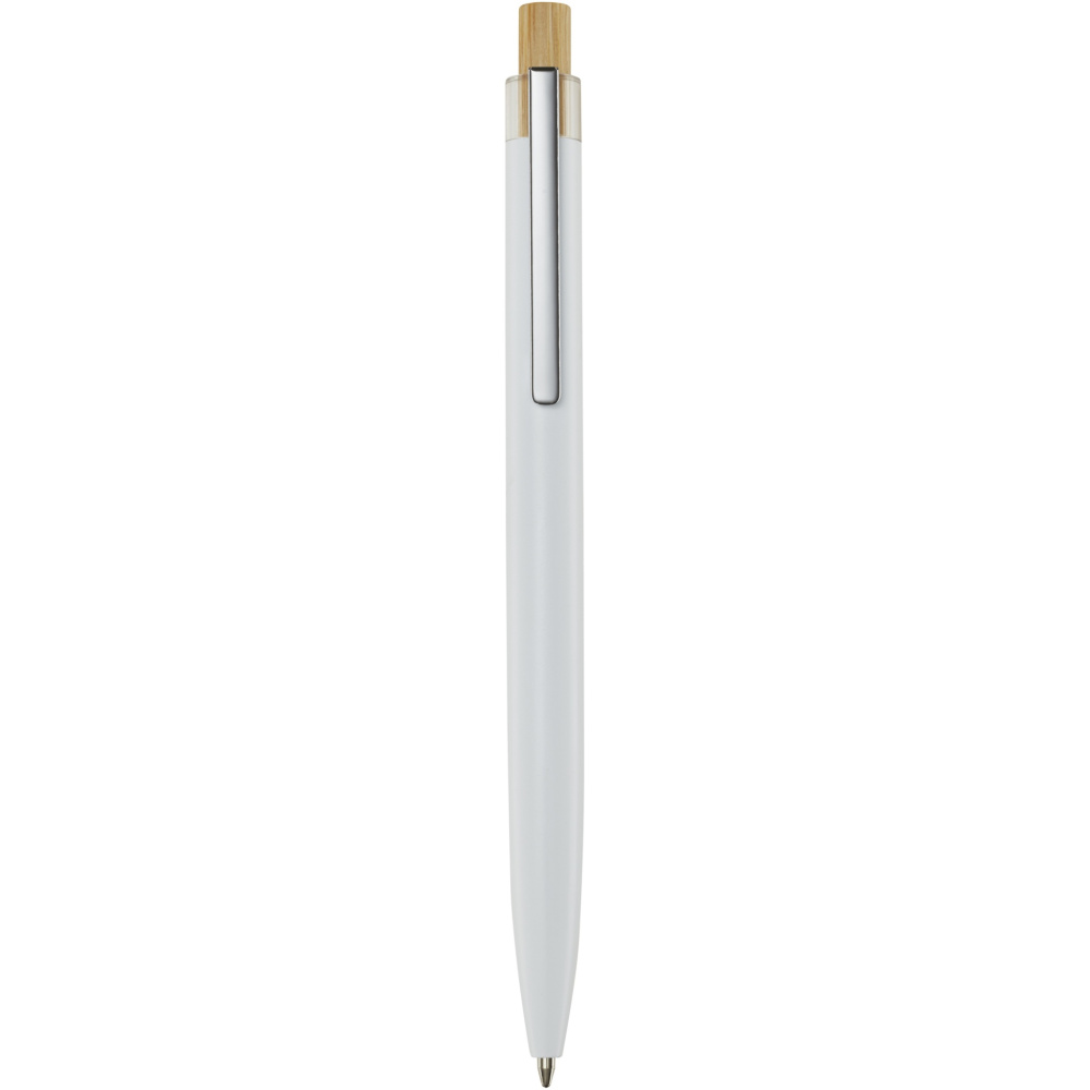 Logo trade corporate gifts picture of: Nooshin recycled aluminium ballpoint pen (black ink)