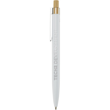 Logo trade business gifts image of: Nooshin recycled aluminium ballpoint pen (black ink)