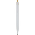 Nooshin recycled aluminium ballpoint pen (black ink), White