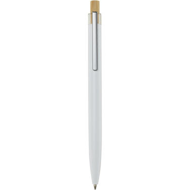 Logo trade promotional merchandise image of: Nooshin recycled aluminium ballpoint pen (black ink)