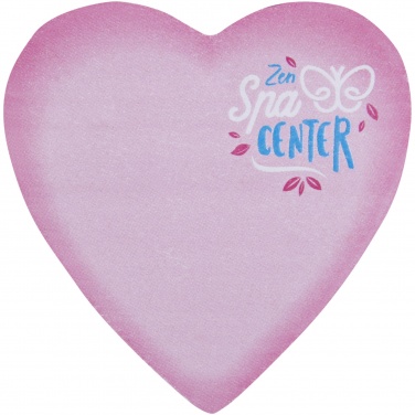 Logo trade promotional items image of: Sticky-Mate® heart-shaped recycled sticky notes