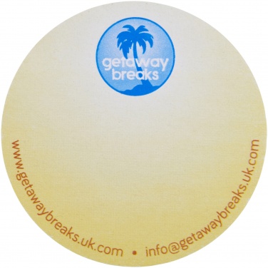 Logo trade promotional gifts image of: Sticky-Mate® circle-shaped recycled sticky notes