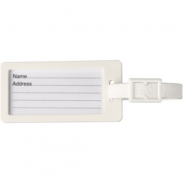 Logo trade business gift photo of: River recycled window luggage tag