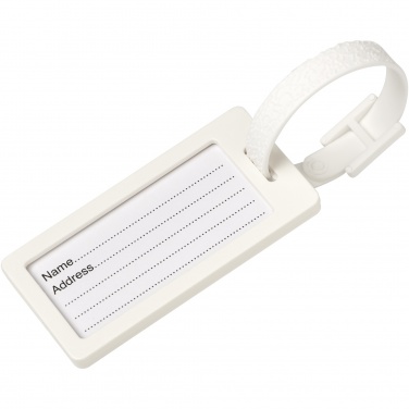 Logo trade corporate gifts image of: River recycled window luggage tag