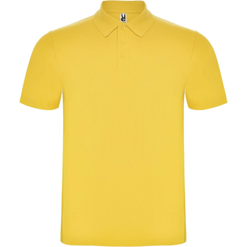 Logo trade promotional giveaways picture of: Austral short sleeve unisex polo