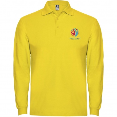 Logotrade promotional gift image of: Estrella long sleeve men's polo