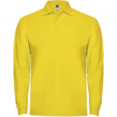 Logo trade promotional items image of: Estrella long sleeve men's polo