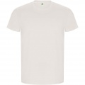 Golden short sleeve men's t-shirt, Vintage White