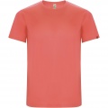 Imola short sleeve men's sports t-shirt, Fluor Coral