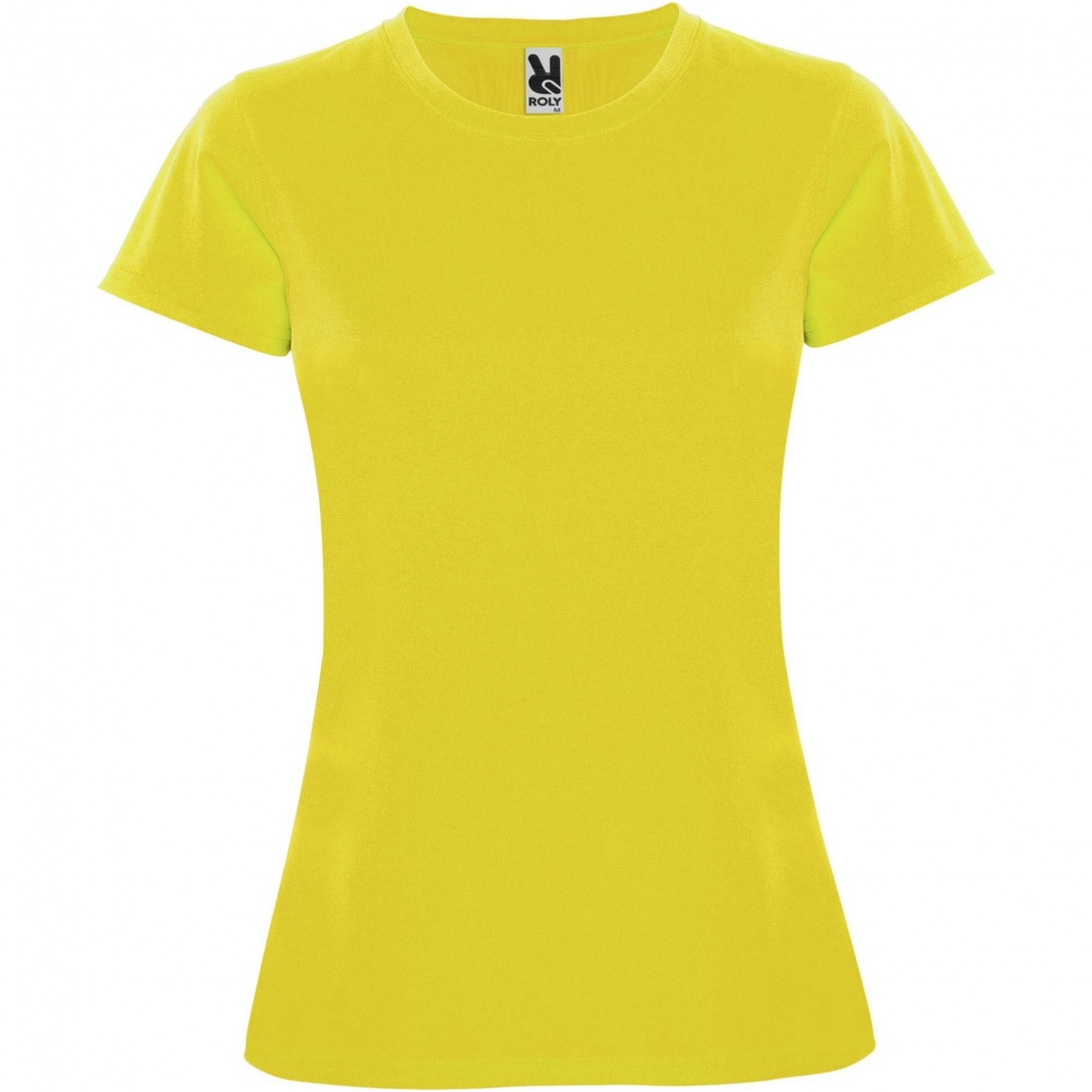 Logo trade promotional giveaway photo of: Montecarlo short sleeve women's sports t-shirt