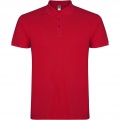 Star short sleeve men's polo, Red