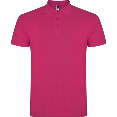 Logo trade promotional giveaways image of: Star short sleeve men's polo