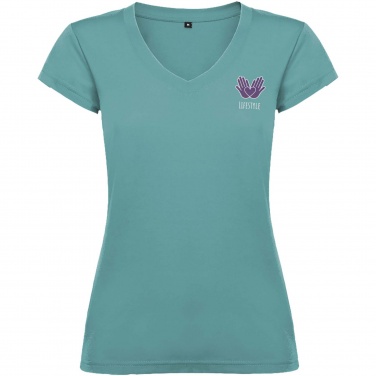 Logo trade promotional product photo of: Victoria short sleeve women's v-neck t-shirt