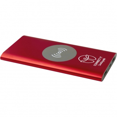 Logotrade promotional merchandise photo of: Juice 8000 mAh Type-C recycled aluminium wireless power bank