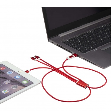 Logotrade promotional product image of: Versatile 5-1 recycled aluminium charging cable