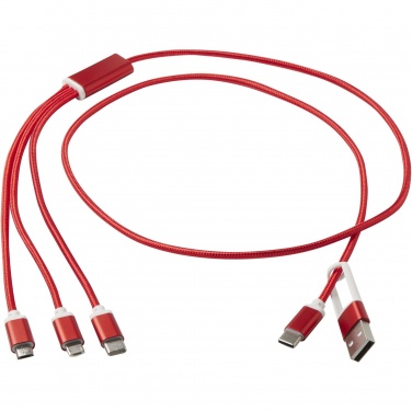 Logotrade promotional giveaway image of: Versatile 5-1 recycled aluminium charging cable