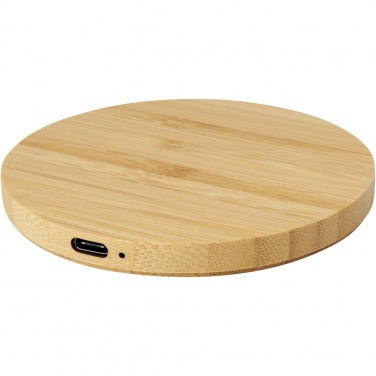 Logotrade promotional gifts photo of: Essence 15W bamboo wireless charging pad