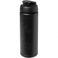 Baseline Rise 750 ml sport bottle with flip lid, Solid black / Solid black