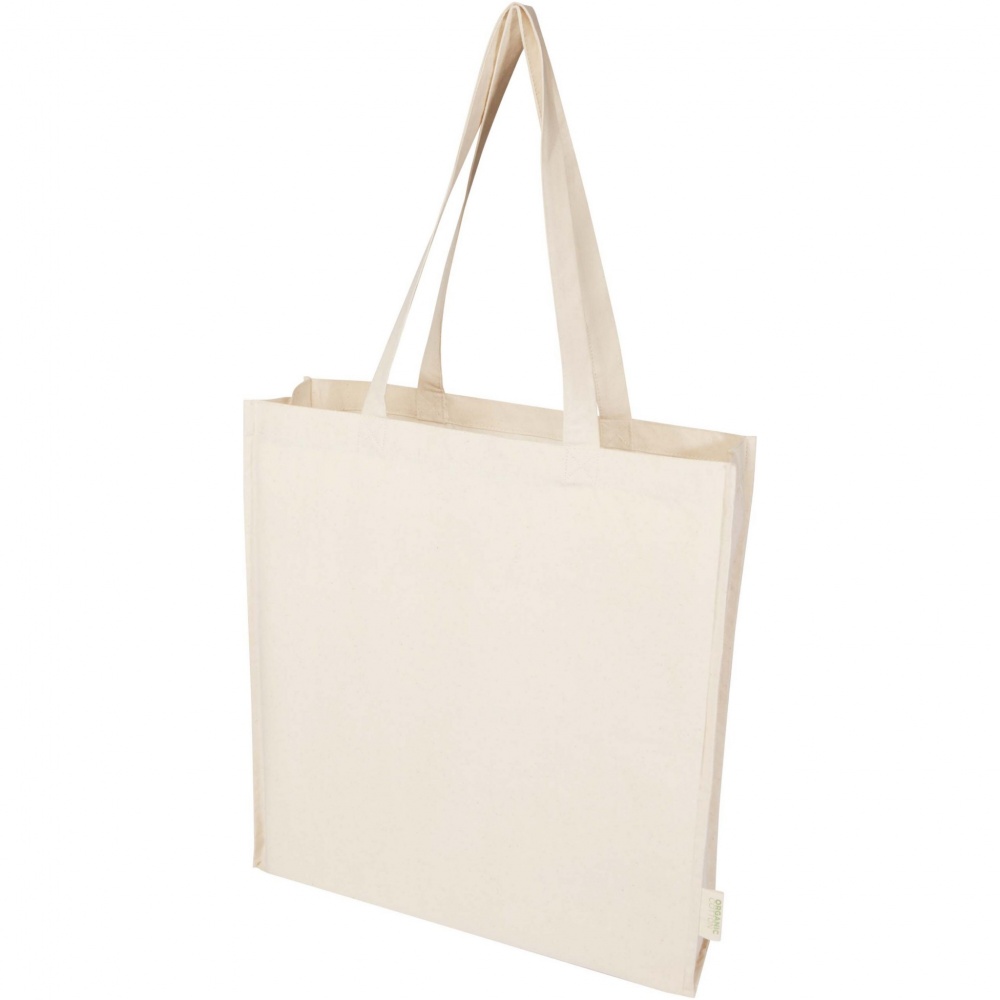 Logo trade promotional merchandise image of: Orissa 180 g/m² organic full gusset tote bag 14L