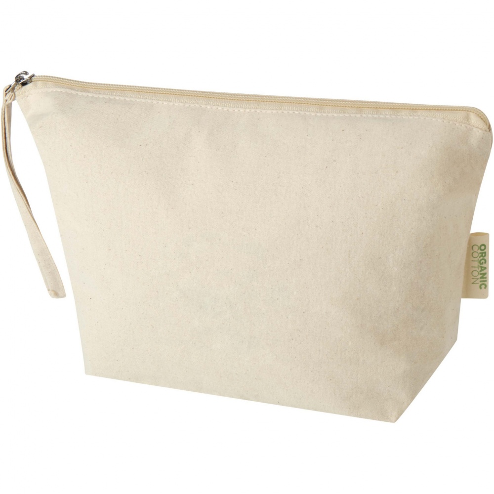 Logotrade business gift image of: Orissa 180 g/m² organic large accessory pouch 3L