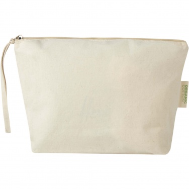 Logo trade promotional giveaway photo of: Orissa 180 g/m² organic large accessory pouch 3L