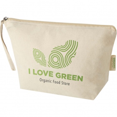 Logotrade promotional merchandise photo of: Orissa 180 g/m² organic large accessory pouch 3L