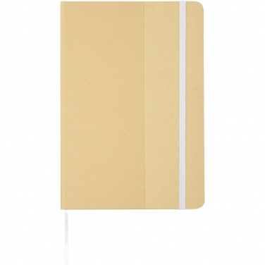 Logo trade promotional giveaways picture of: Nelida A5 recycled cardboard hard cover notebook