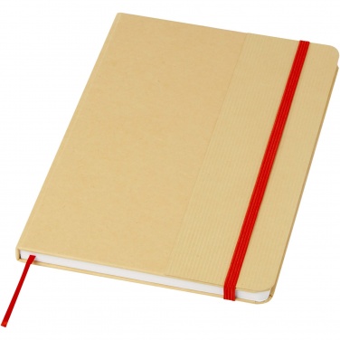 Logotrade promotional product image of: Nelida A5 recycled cardboard hard cover notebook