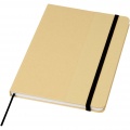 Nelida A5 recycled cardboard hard cover notebook, Solid black