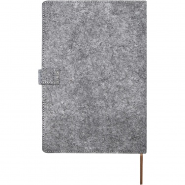 Logo trade corporate gift photo of: Viviana A5 recycled felt and cork notebook