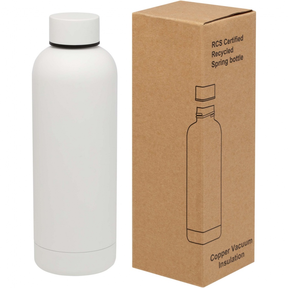 Logo trade corporate gifts picture of: Spring 500 ml RCS certified recycled stainless steel copper vacuum insulated bottle