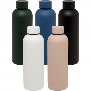 Logo trade promotional products image of: Spring 500 ml RCS certified recycled stainless steel copper vacuum insulated bottle