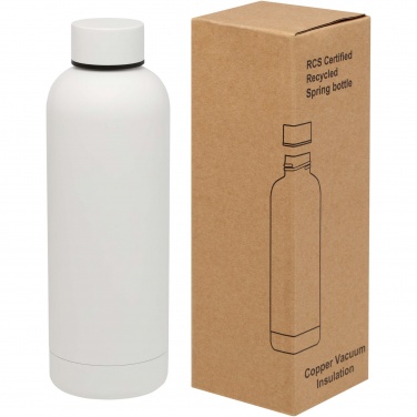 Logo trade promotional giveaways image of: Spring 500 ml RCS certified recycled stainless steel copper vacuum insulated bottle